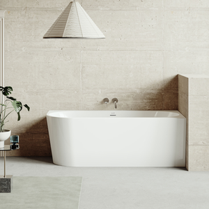 Baridi DH427 Right-Hand Corner Slim Rim Bath with Overflow System 160cm - Gloss White - additional view 2