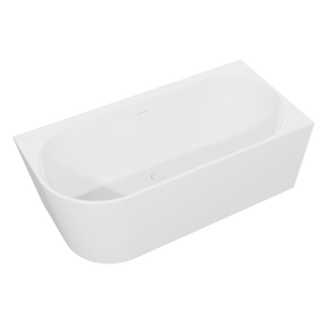 Baridi DH427 Right-Hand Corner Slim Rim Bath with Overflow System 160cm - Gloss White - additional view 6