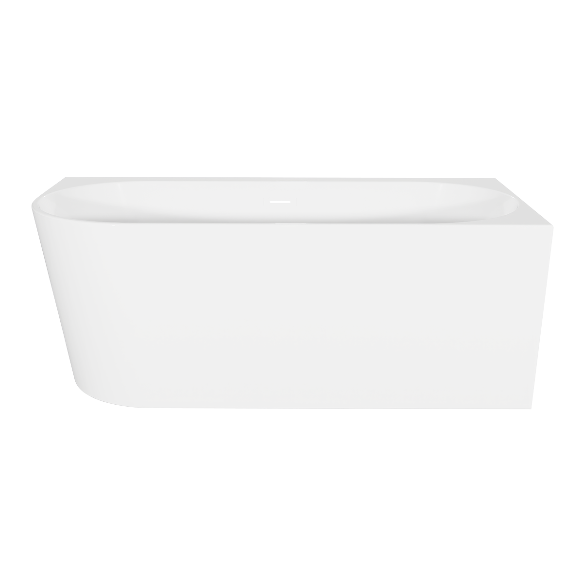 Baridi DH427 Right-Hand Corner Slim Rim Bath with Overflow System 160cm - Gloss White - additional view 4