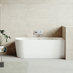 Baridi DH428 Right-Hand Corner Slim Rim Bath with Overflow System 170cm - Gloss White - additional view 2