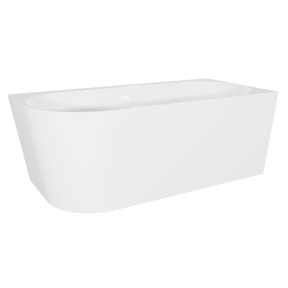 Baridi DH428 Right-Hand Corner Slim Rim Bath with Overflow System 170cm - Gloss White