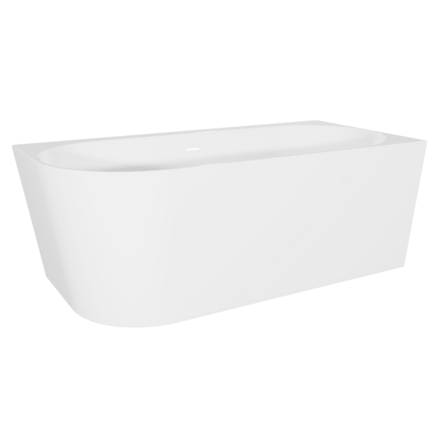 Baridi DH428 Right-Hand Corner Slim Rim Bath with Overflow System 170cm - Gloss White