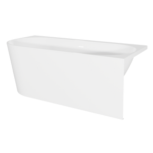 Baridi DH428 Right-Hand Corner Slim Rim Bath with Overflow System 170cm - Gloss White - additional view 3