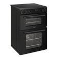 Baridi DH429 60cm Freestanding Cooker with 99L Double Cavity & Ceramic Hob - Black