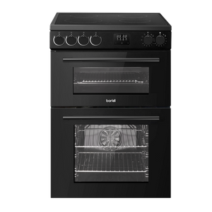 Baridi DH429 60cm Freestanding Cooker with 99L Double Cavity & Ceramic Hob - Black - additional view 4