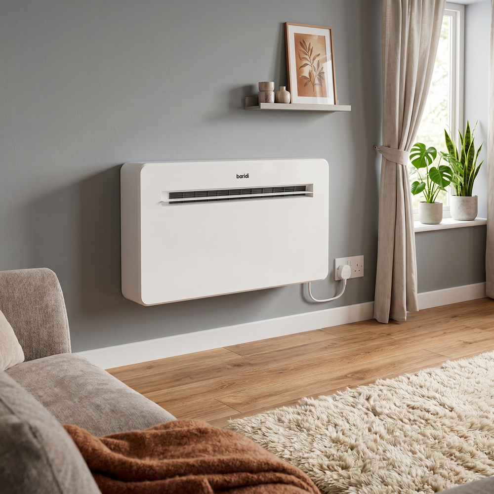 Baridi DH432 4-in-1 Smart Monobloc Wall-Mounting Air Conditioning Unit 10,000Btu/hr - White - additional view 5