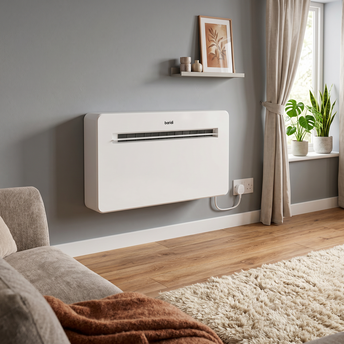 Baridi DH432 4-in-1 Smart Monobloc Wall-Mounting Air Conditioning Unit 10,000Btu/hr - White - additional view 5