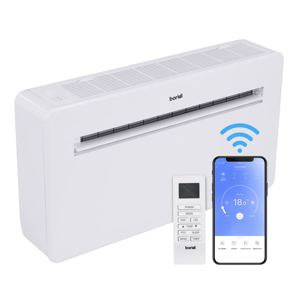 Baridi DH432 4-in-1 Smart Monobloc Wall-Mounting Air Conditioning Unit 10,000Btu/hr - White