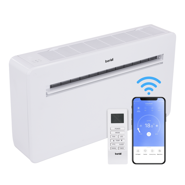 Baridi DH433 4-in-1 Smart Monobloc Wall-Mounting Air Conditioning Unit 12,000Btu/hr - White