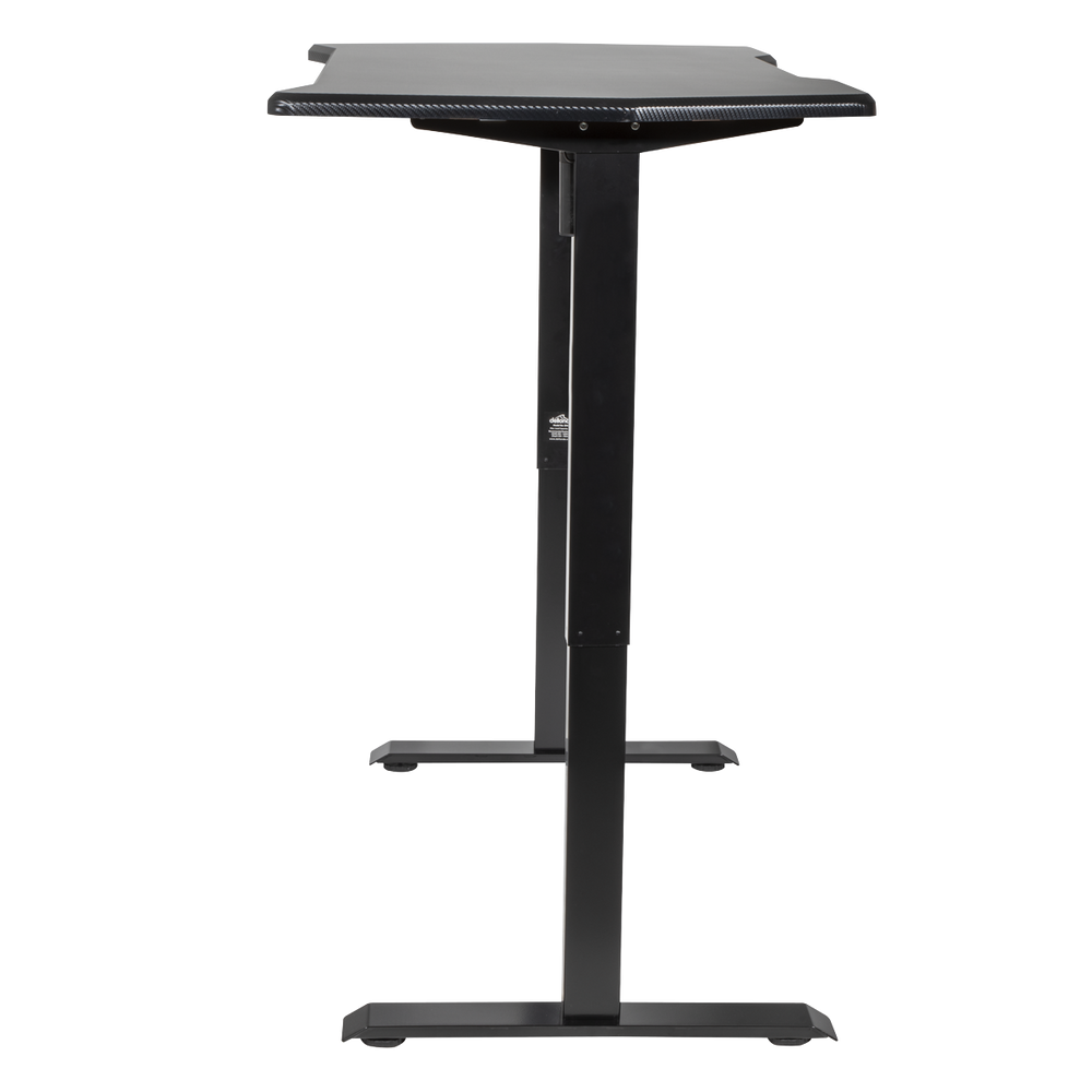 Dellonda DH43 Carbon Fibre Effect Electric Height Adjustable Standing Desk with Memory, Quiet, 1400 x - additional view 3