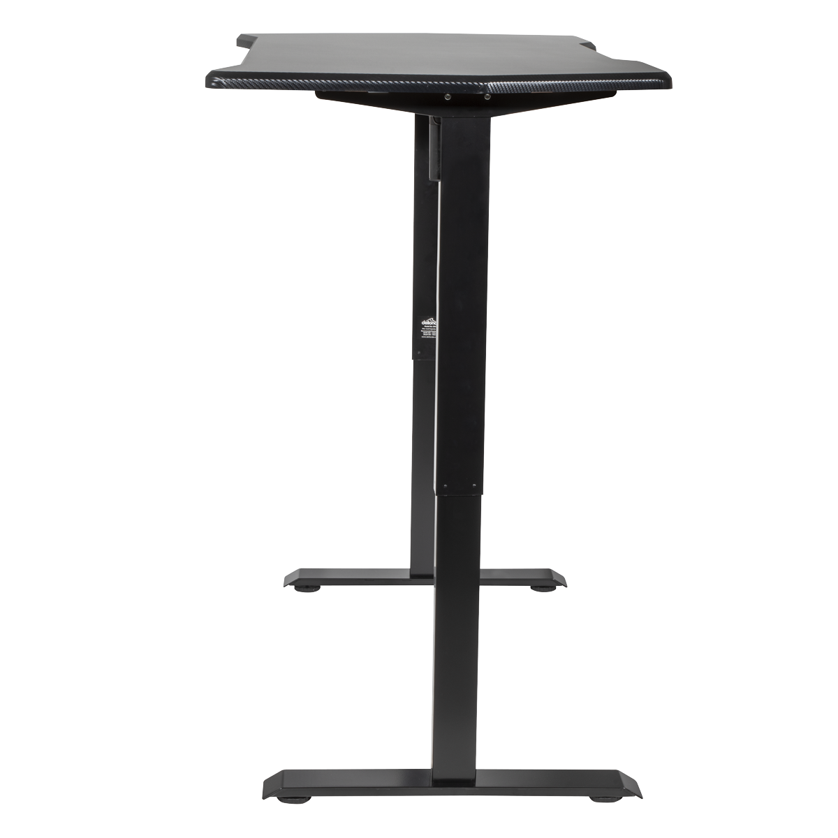 Dellonda DH43 Carbon Fibre Effect Electric Height Adjustable Standing Desk with Memory, Quiet, 1400 x - additional view 3