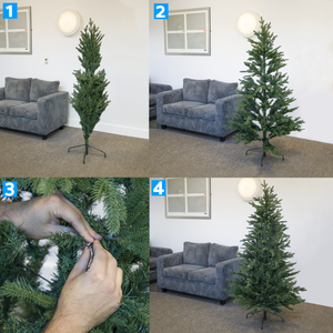 Dellonda DH44 Artificial Hinged Christmas Tree 5ft(150cm) - additional view 5