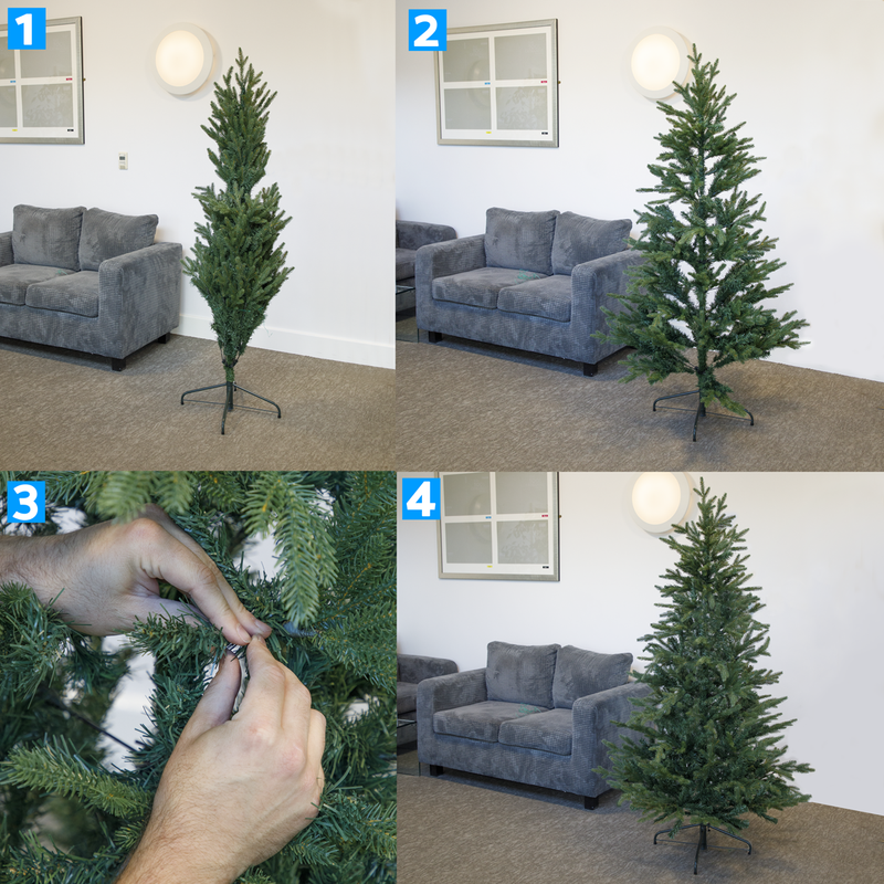 Dellonda DH44 Artificial Hinged Christmas Tree 5ft(150cm) - additional view 5