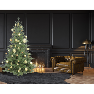 Dellonda DH46 Artificial Hinged Christmas Tree 7ft(210cm) - additional view 8