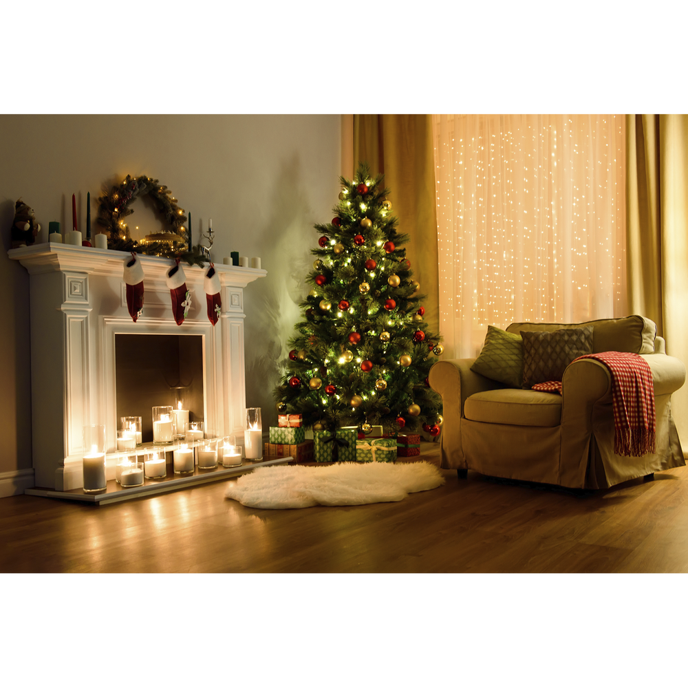 Dellonda DH46 Artificial Hinged Christmas Tree 7ft(210cm) - additional view 7