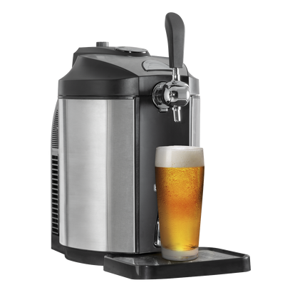Baridi DH49 Mini Keg Draft Beer Dispenser Tap with Integrated Cooling 5L Capacity