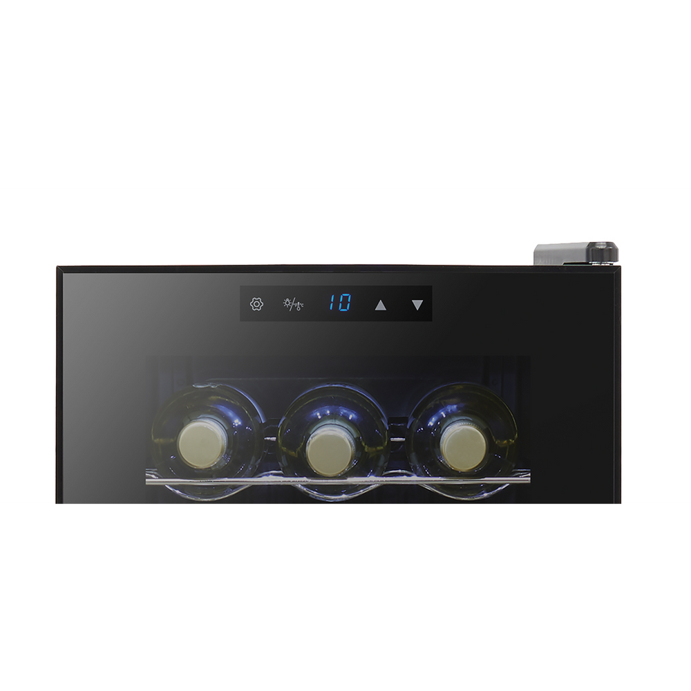 Baridi DH5 15 Bottle Wine Fridge with Digital Touch Screen Controls & LED Light - Black - additional view 14