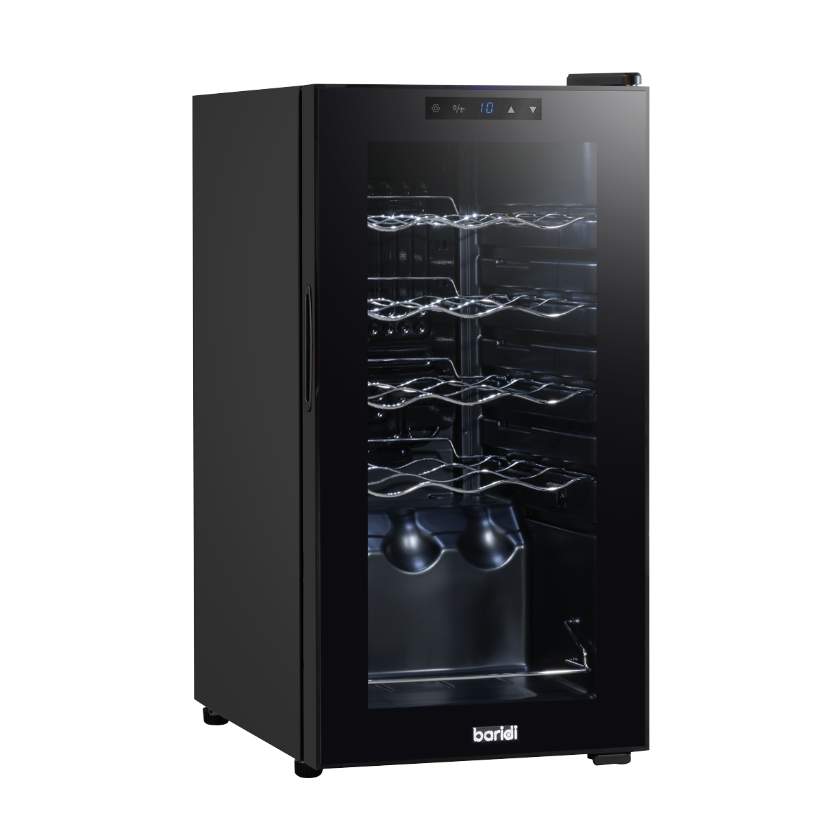Baridi DH5 15 Bottle Wine Fridge with Digital Touch Screen Controls & LED Light - Black - additional view 7