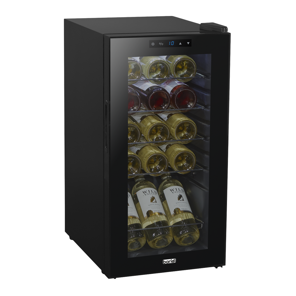 Baridi DH5 15 Bottle Wine Fridge with Digital Touch Screen Controls & LED Light - Black - additional view 6