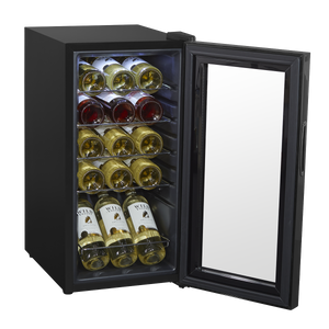 Baridi DH5 15 Bottle Wine Fridge with Digital Touch Screen Controls & LED Light - Black - additional view 9