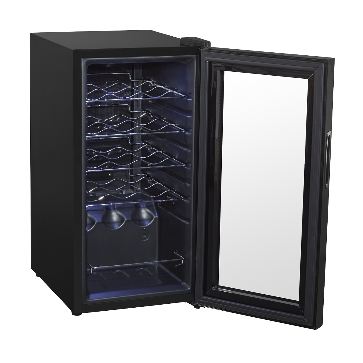 Baridi DH5 15 Bottle Wine Fridge with Digital Touch Screen Controls & LED Light - Black - additional view 10