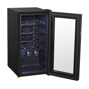 Baridi DH5 15 Bottle Wine Fridge with Digital Touch Screen Controls & LED Light - Black - additional view 10
