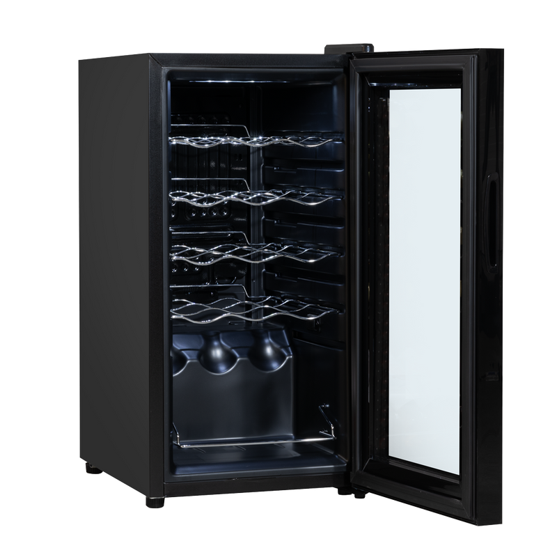 Baridi DH5 15 Bottle Wine Fridge with Digital Touch Screen Controls & LED Light - Black - additional view 3