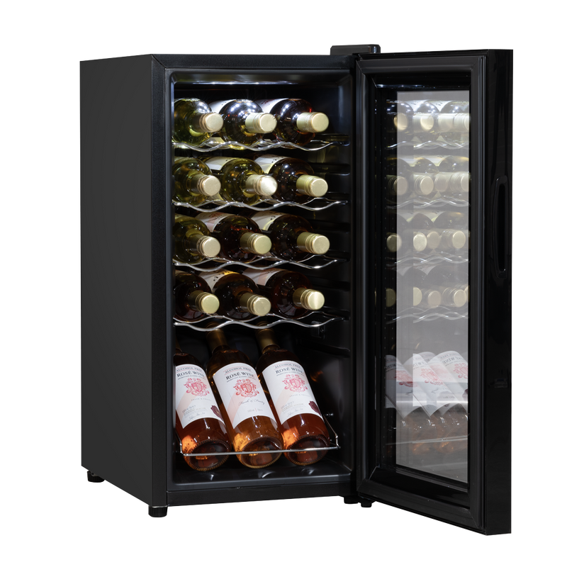 Baridi DH5 15 Bottle Wine Fridge with Digital Touch Screen Controls & LED Light - Black - additional view 2