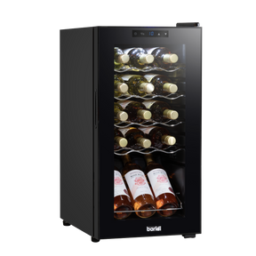Baridi DH5 15 Bottle Wine Fridge with Digital Touch Screen Controls & LED Light - Black