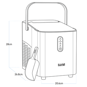 Baridi DH52 Ice Cube Maker with LED Display & 10 Minute Freeze - additional view 10