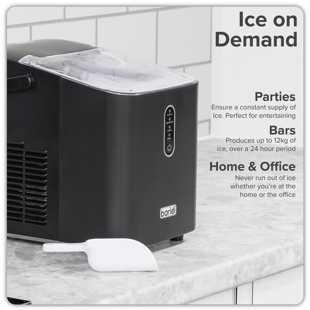 Baridi DH52 Ice Cube Maker with LED Display & 10 Minute Freeze - additional view 8