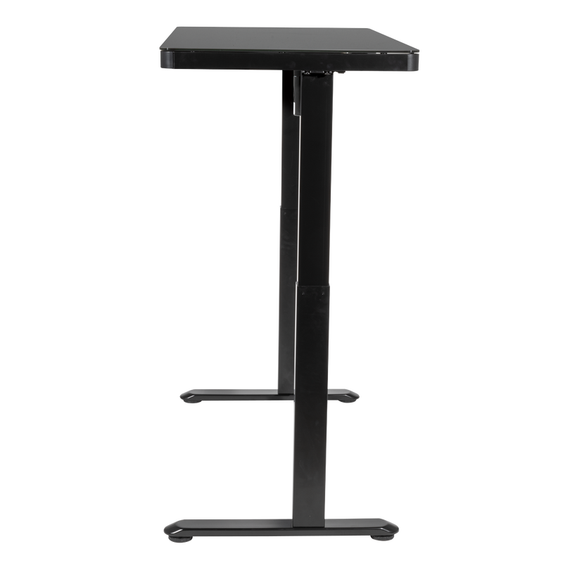 Dellonda DH53 Single Motor Ultra-Quiet Electric Desk with Control Panel, USB Port & Drawer - Black - additional view 4