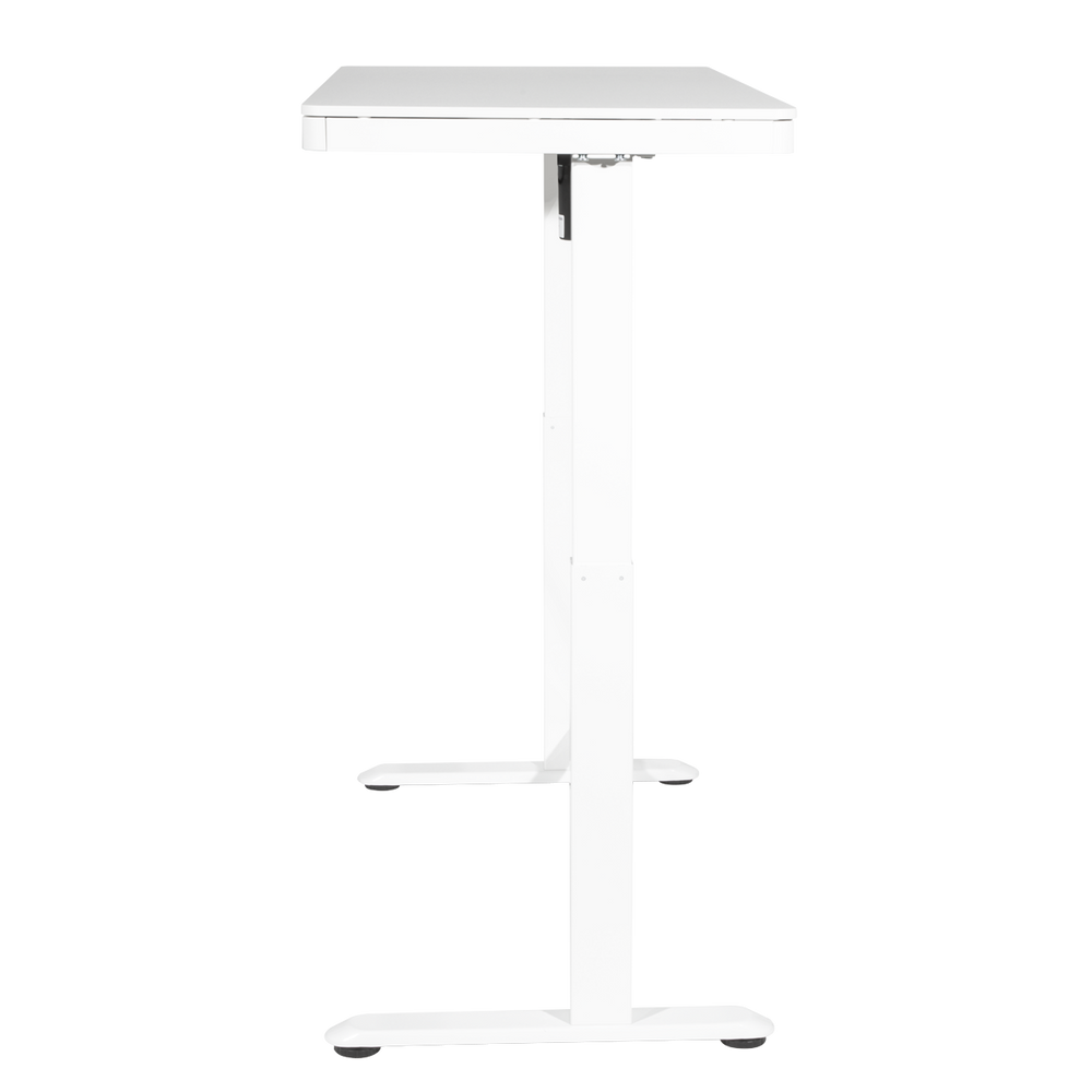 Dellonda DH54 Single Motor Ultra-Quiet Electric Desk with Control Panel, USB Port & Drawer - White - additional view 4