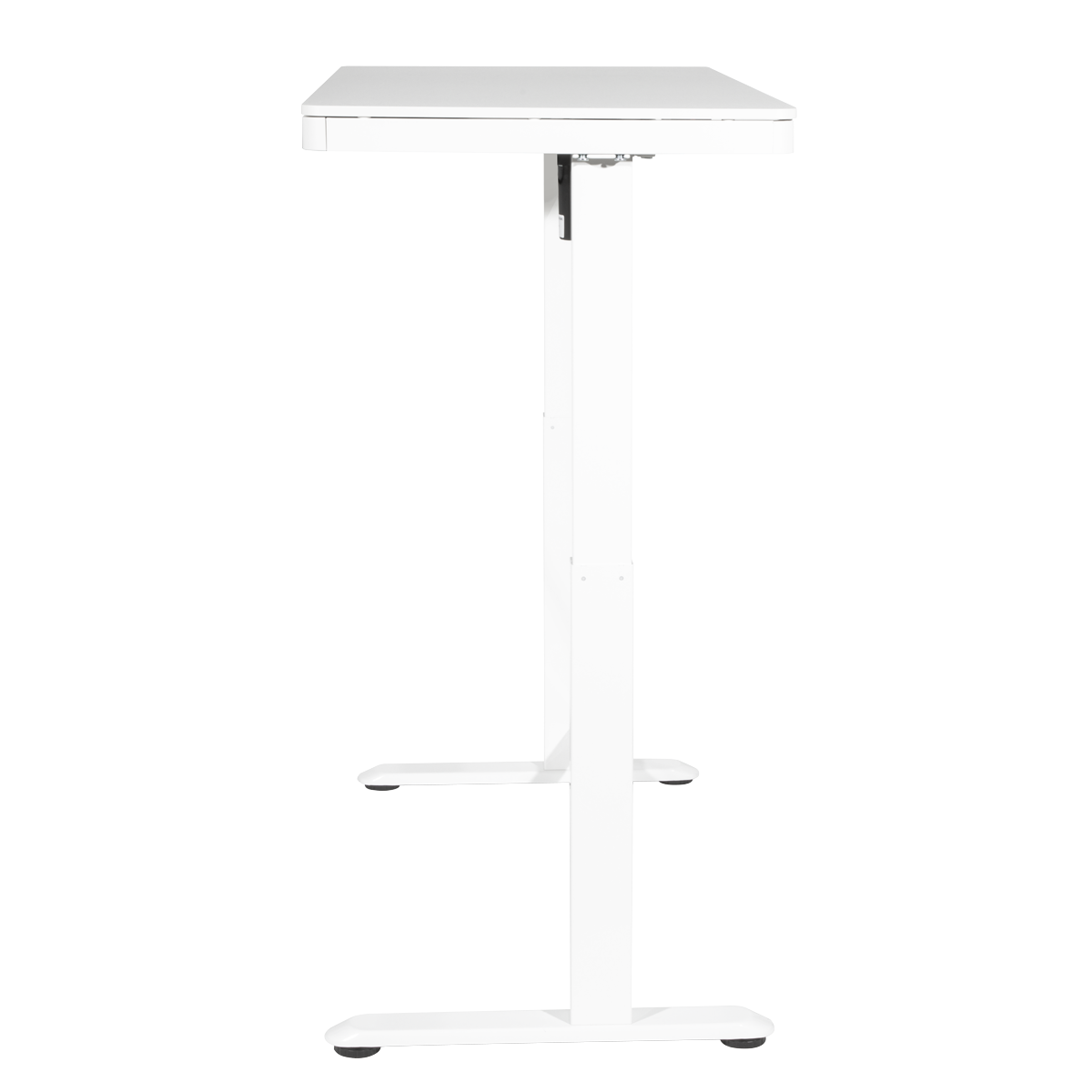 Dellonda DH54 Single Motor Ultra-Quiet Electric Desk with Control Panel, USB Port & Drawer - White - additional view 4