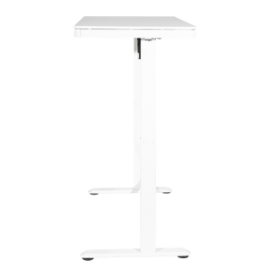 Dellonda DH54 Single Motor Ultra-Quiet Electric Desk with Control Panel, USB Port & Drawer - White - additional view 4