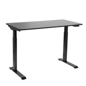 Dellonda DH55 Single Motor Ultra-Quiet Adjustable-Height Electric Sit/Stand Desk - Black Desktop