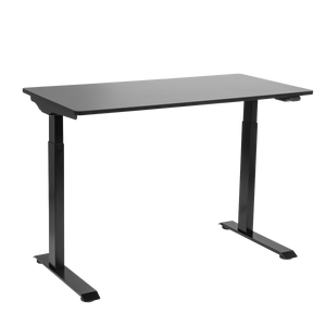 Dellonda DH55 Single Motor Ultra-Quiet Adjustable-Height Electric Sit/Stand Desk - Black Desktop