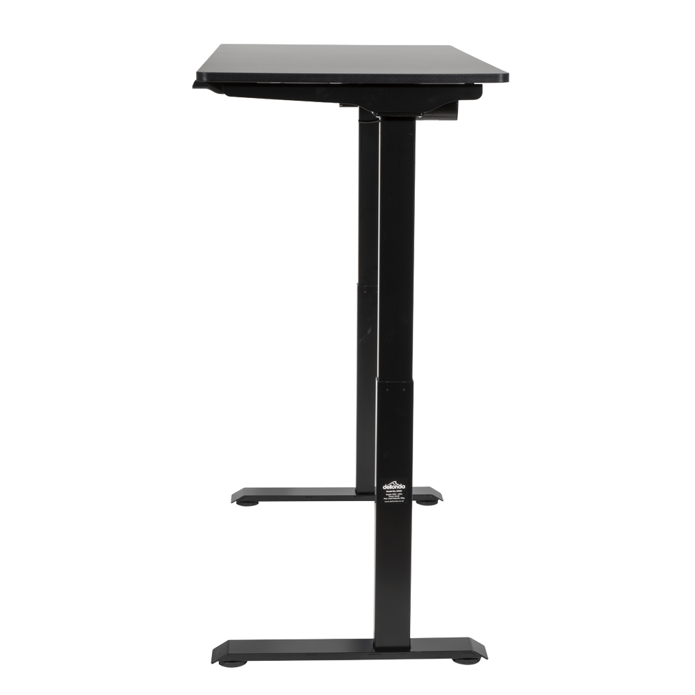 Dellonda DH55 Single Motor Ultra-Quiet Adjustable-Height Electric Sit/Stand Desk - Black Desktop - additional view 9