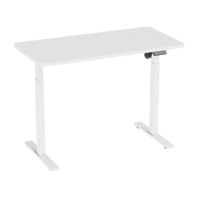 Dellonda DH56 Single Motor Ultra-Quiet Adjustable-Height Electric Sit/Stand Desk - White Desktop
