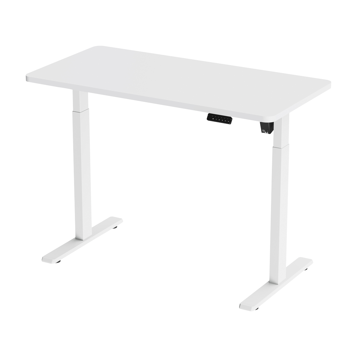 Dellonda DH56 Single Motor Ultra-Quiet Adjustable-Height Electric Sit/Stand Desk - White Desktop - additional view 2