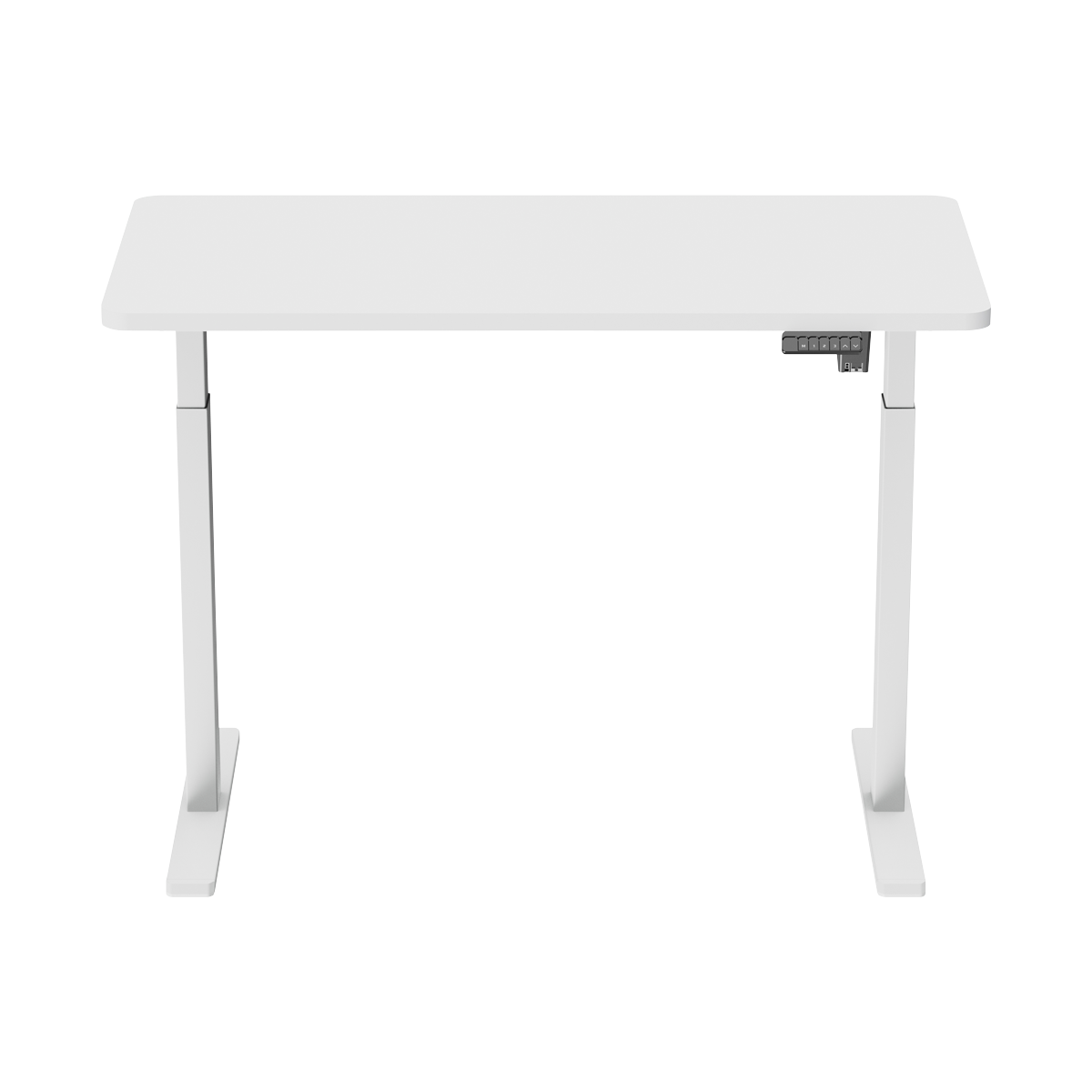 Dellonda DH56 Single Motor Ultra-Quiet Adjustable-Height Electric Sit/Stand Desk - White Desktop - additional view 3