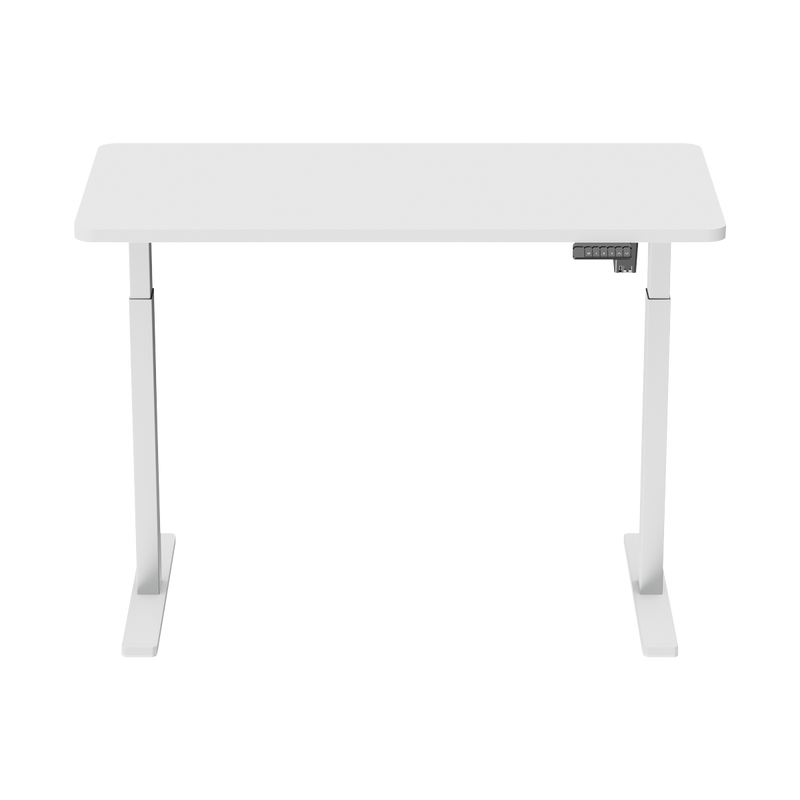 Dellonda DH56 Single Motor Ultra-Quiet Adjustable-Height Electric Sit/Stand Desk - White Desktop - additional view 3