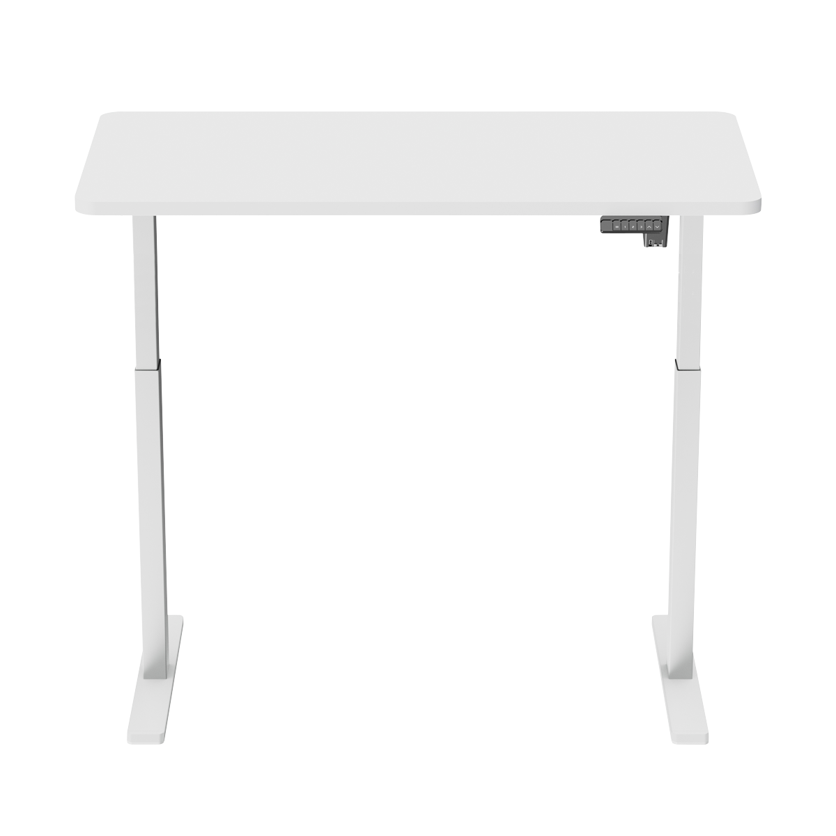 Dellonda DH56 Single Motor Ultra-Quiet Adjustable-Height Electric Sit/Stand Desk - White Desktop - additional view 4