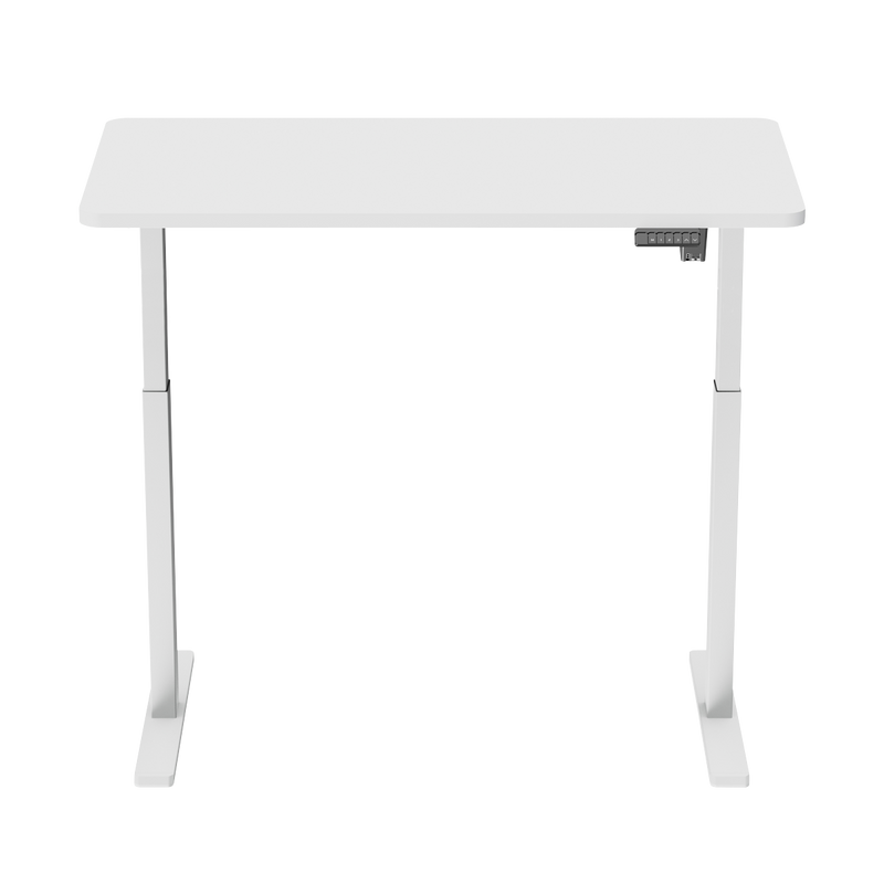 Dellonda DH56 Single Motor Ultra-Quiet Adjustable-Height Electric Sit/Stand Desk - White Desktop - additional view 4
