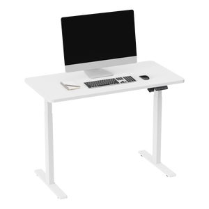 Dellonda DH56 Single Motor Ultra-Quiet Adjustable-Height Electric Sit/Stand Desk - White Desktop - additional view 7