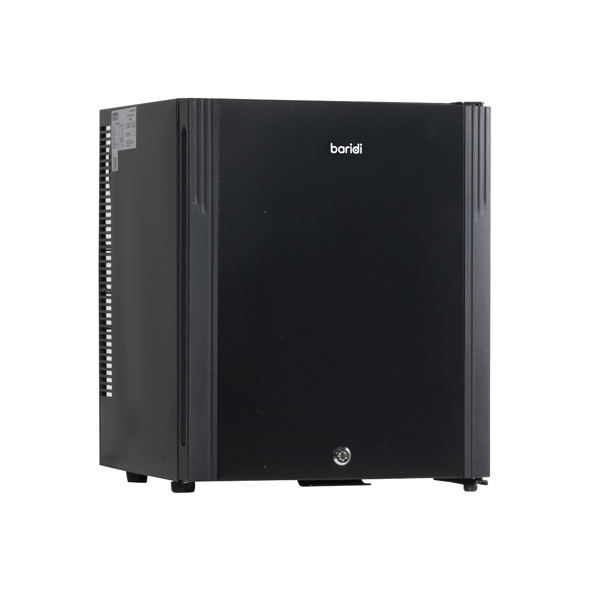 Baridi DH57 Mini Drinks & Wine Fridge with Wire Shelves, LED Light & Security Lock 25L - Black - additional view 8