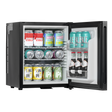 Baridi DH57 Mini Drinks & Wine Fridge with Wire Shelves, LED Light & Security Lock 25L - Black