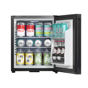 Baridi DH57 Mini Drinks & Wine Fridge with Wire Shelves, LED Light & Security Lock 25L - Black - additional view 4