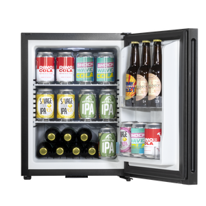 Baridi DH58 Mini Drinks & Wine Fridge with Wire Shelves, LED Light & Security Lock 35L - Black - additional view 4