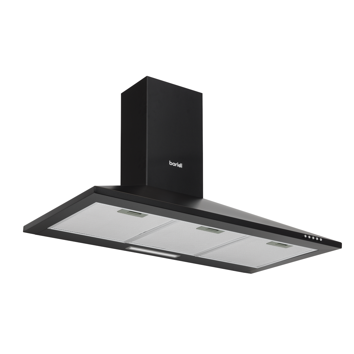 Baridi DH59 Cooker Hood, Chimney Style with Carbon Filters 90cm - Black